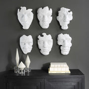 Uttermost Self-Portrait Matte White Mpdern Set of 6 Wall Decor