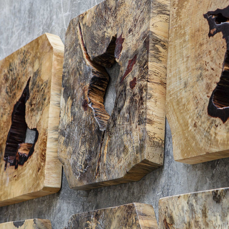 Uttermost Bahati Natural Tamarind Set of 9 Wood Wall Decor