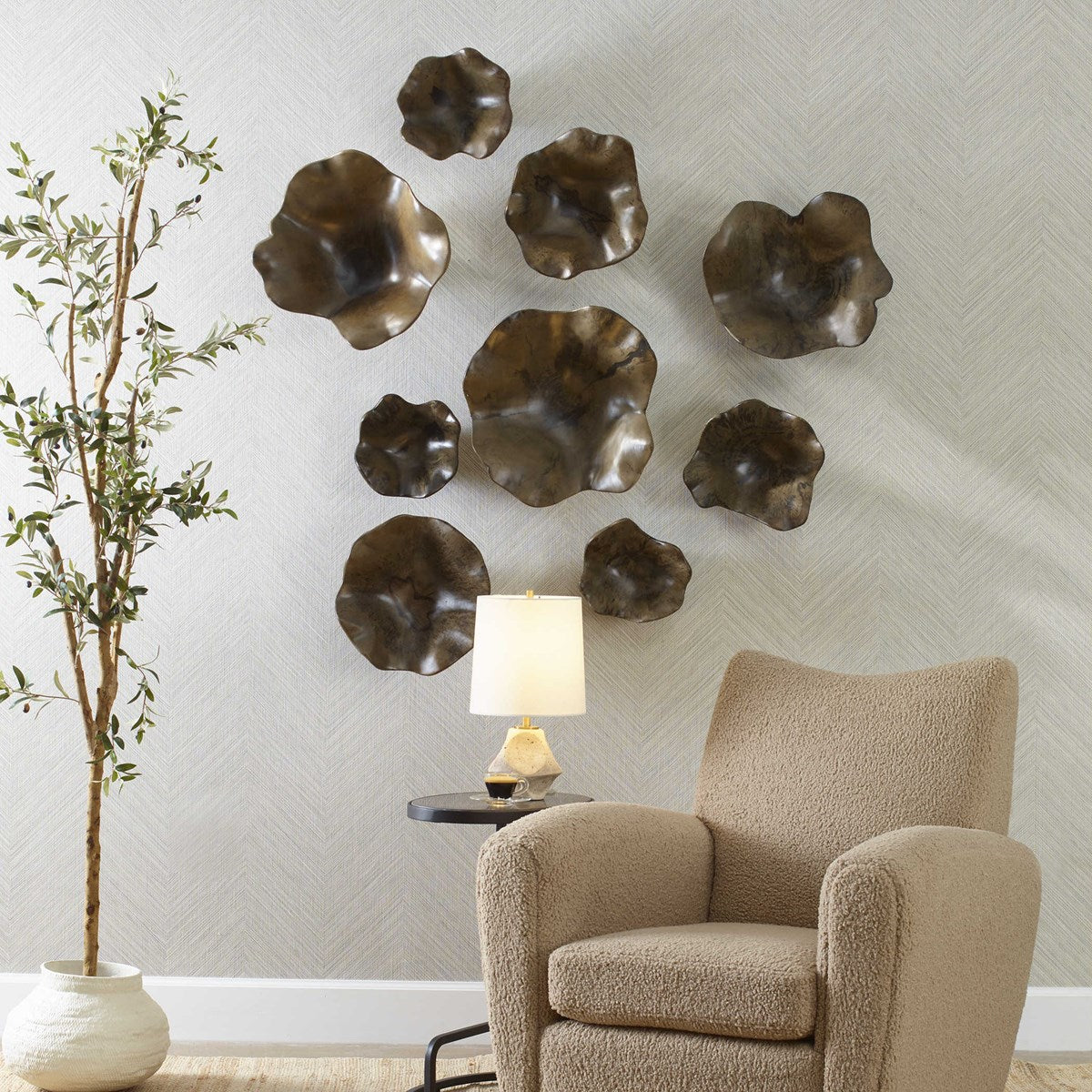 Uttermost Teo Mocha Tamarind Set of 3 Wood Wall Decor – casabelladecor.net