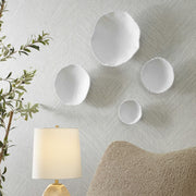 Uttermost Lucky Coins Set of 4 White Bowls Metal Wall Decor