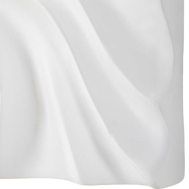 Uttermost Snowdrift Fresh White Set of 4 Wall Decor Panels