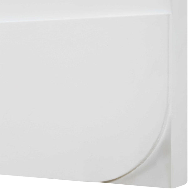 Uttermost Contours Set of 2 White Wood Wall Decor