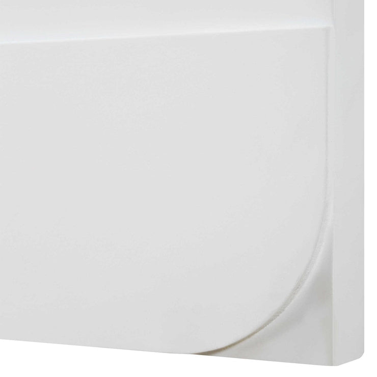 Uttermost Contours Set of 2 White Wood Wall Decor