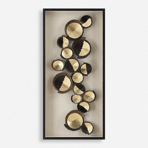 Uttermost Golden Hour Iron Discs Shadow Box Frame