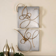 Uttermost Harmony Gold Leaf Set of 2 Metal Wall Decor