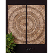 Uttermost Lanciano Set of 2 Wood Wall Panels