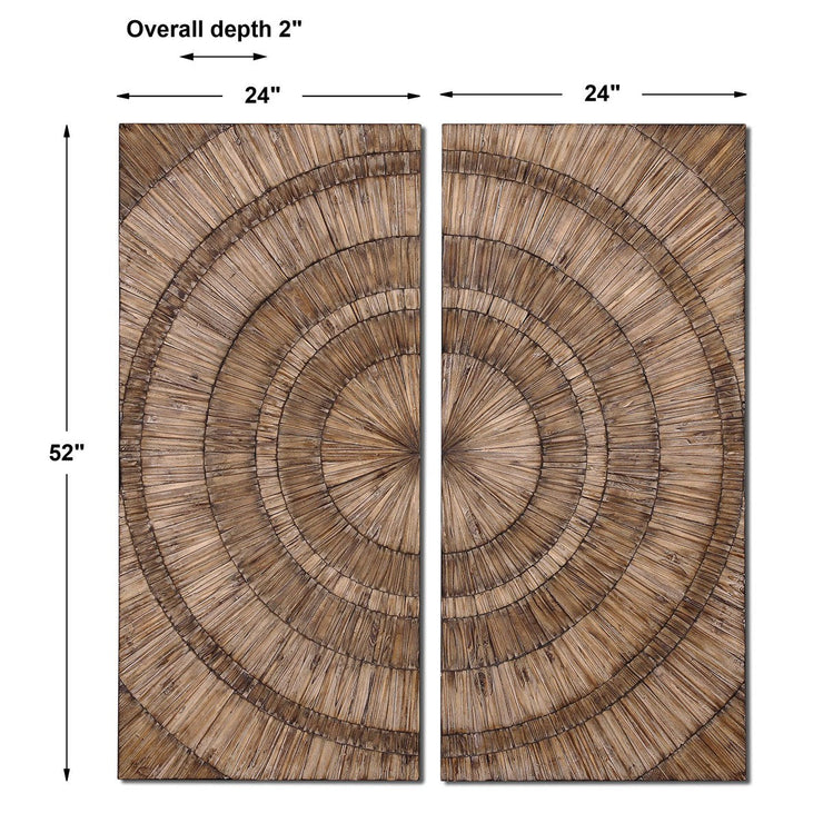 Uttermost Lanciano Set of 2 Wood Wall Panels