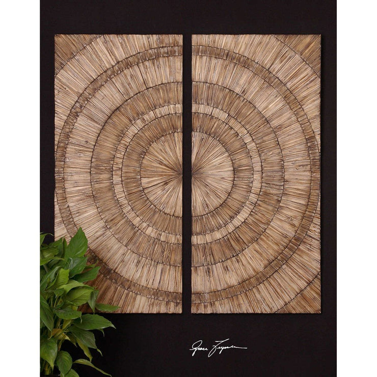 Uttermost Lanciano Set of 2 Wood Wall Panels