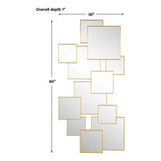 Uttermost Soren Squares Modern Mirror