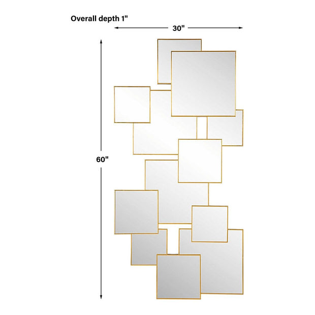Uttermost Soren Squares Modern Mirror