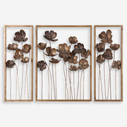 Uttermost Metal Tulips Set of 3 Wall Decor