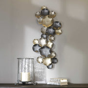 Uttermost Lying Lotus Champagne Silver Candleholder
