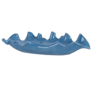 Uttermost Ruffled Feathers Blue Ceramic Bowl