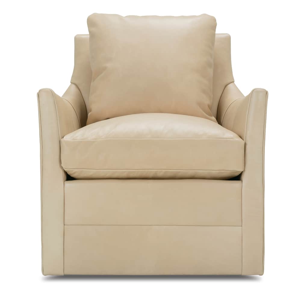 Rowe Furniture Ingrid Leather Swivel Chair w/ Glider Option ~ Availabl ...