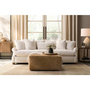 Rowe Furniture Miles Leather Ottoman