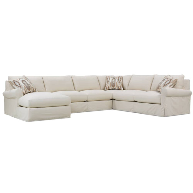 Rowe Furniture Aberdeen Slipcovered Sectional  ~ Available To Custom Order In All Fabrics and Configurations