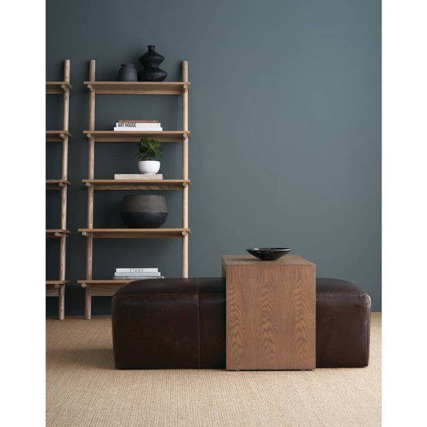 Rowe Furniture Macon Leather Ottoman