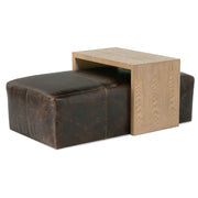 Rowe Furniture Macon Leather Ottoman