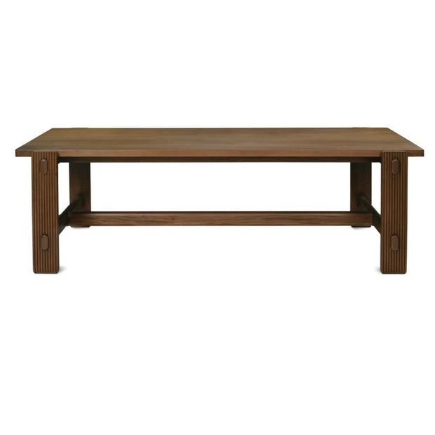 Rowe Furniture Kindred Rectangle Wood Dining Table ~ Mahogany Top Sesame Finish