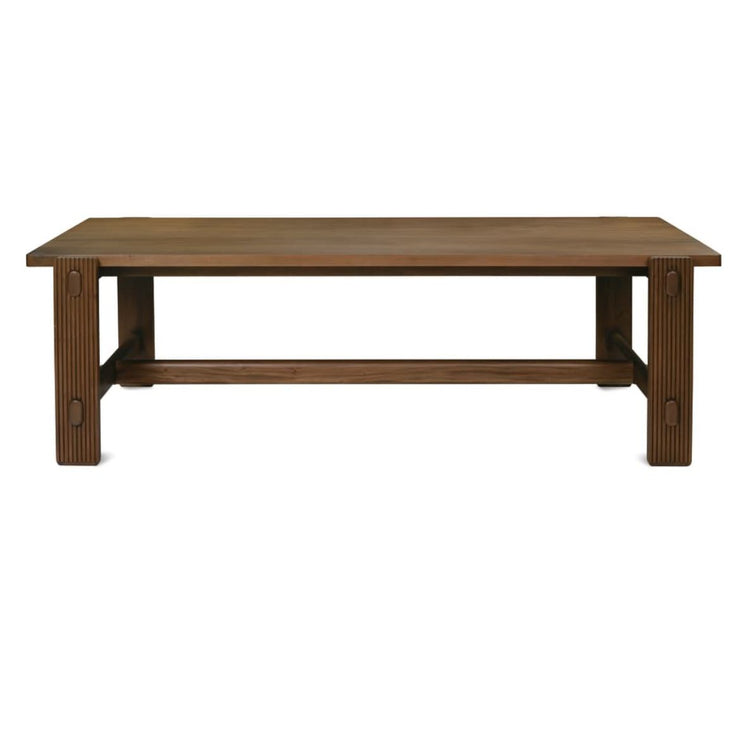 Rowe Furniture Kindred Rectangle Wood Dining Table ~ Mahogany Top Sesame Finish
