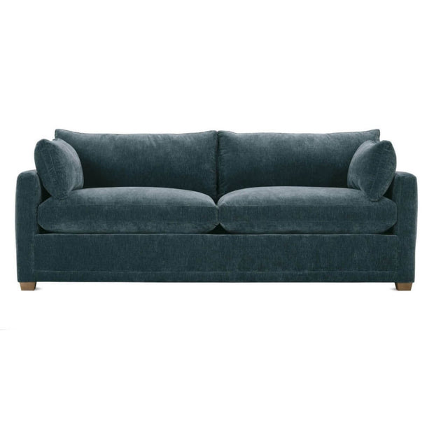 Rowe Furniture Sylvie Federal Blue Chenille 88” Sofa ~ Express Collection