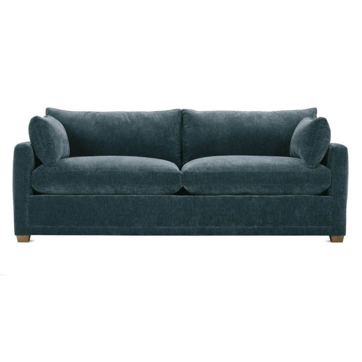 Rowe Furniture Sylvie Federal Blue Chenille 88” Sofa ~ Express Collection