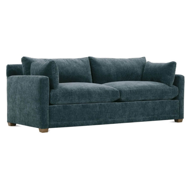 Rowe Furniture Sylvie Federal Blue Chenille 88” Sofa ~ Express Collection