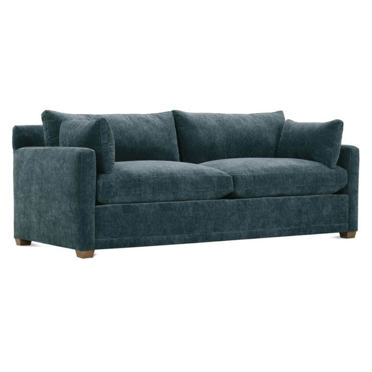 Rowe Furniture Sylvie Federal Blue Chenille 88” Sofa ~ Express Collection
