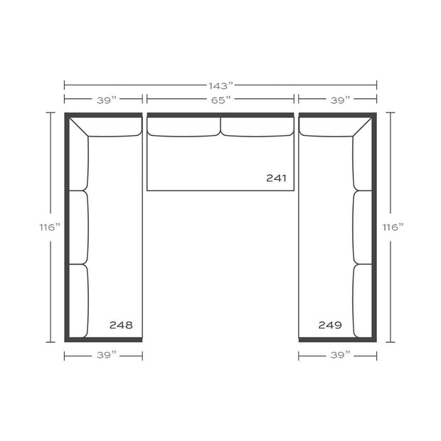 Rowe Furniture Sylvie Bespoke Leather Sectional ~ Available To Custom Order In 2 Different Leathers