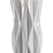 Uttermost Malena Glossy White Glazed Ceramic Table Lamp With White Linen Shade