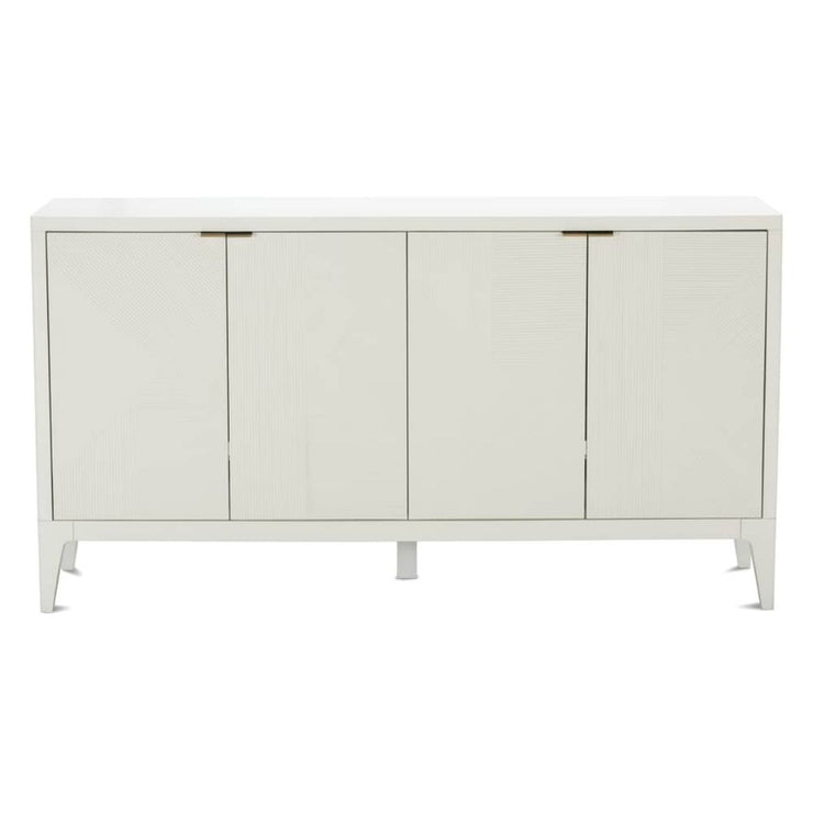 Rowe Furniture Nicco Cloud Finish White Credenza Buffet