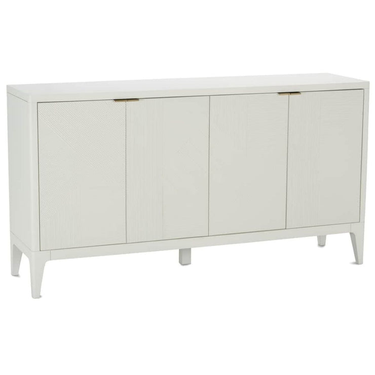Rowe Furniture Nicco Cloud Finish White Credenza Buffet