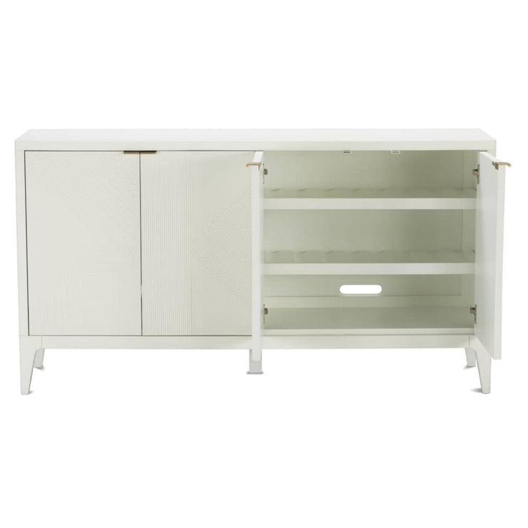 Rowe Furniture Nicco Cloud Finish White Credenza Buffet