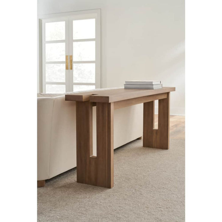 Rowe Furniture Theory Acacia Wood Console Table
