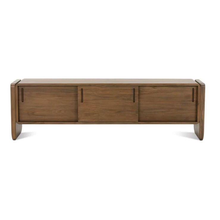 Rowe Furniture Nova Sliding Door Teak Wood Credenza