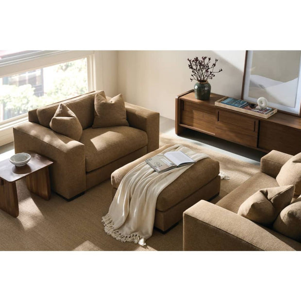 Rowe Furniture Nova Sliding Door Teak Wood Credenza