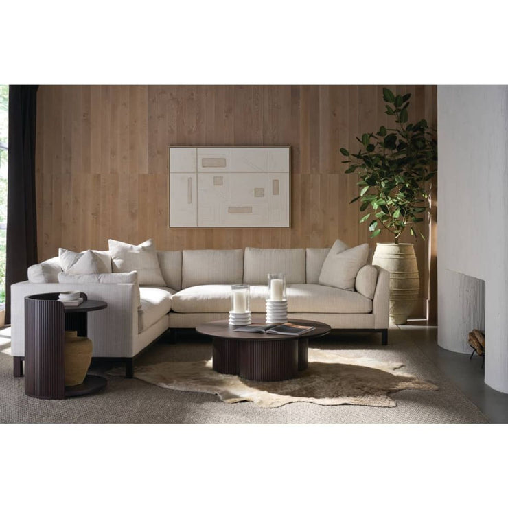 Rowe Furniture Kindred Alternate Round End Table ~ Godiva Finish