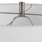 Uttermost Davies Cut Crystal Table Lamp With White Linen Shade