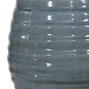 Uttermost Zaila Light Blue Crackled Glaze Ceramic Table Lamp With White Linen Shade