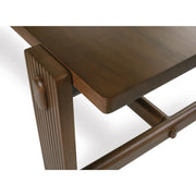 Rowe Furniture Kindred Rectangle Wood Dining Table ~ Mahogany Top Sesame Finish