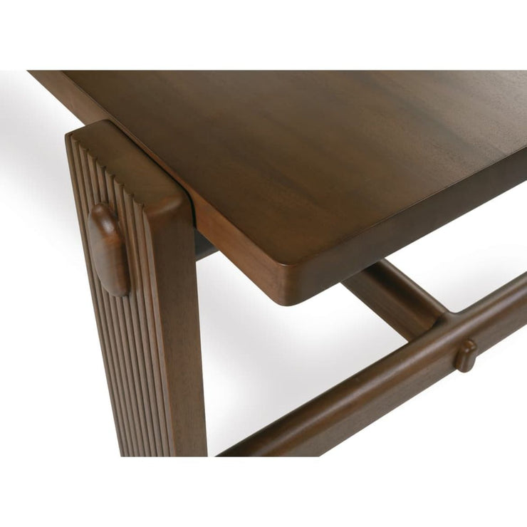 Rowe Furniture Kindred Rectangle Wood Dining Table ~ Mahogany Top Sesame Finish