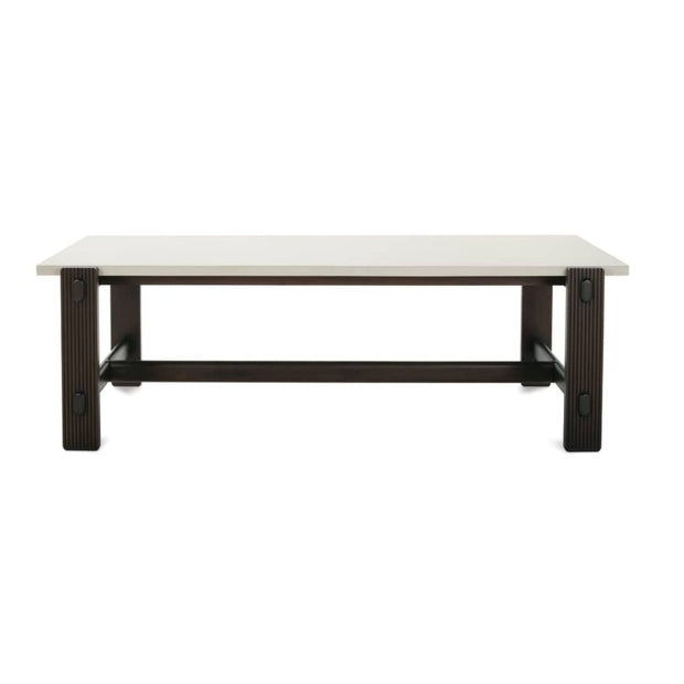 Rowe Furniture Kindred Rectangle Wood Dining Table ~ Mineral Top in Godiva Finish
