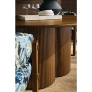 Rowe Furniture Kindred Round Dining Table ~ Mahogany Wood ~ Sesame Finish