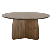 Rowe Furniture Nova Round Teak Wood Dining Table
