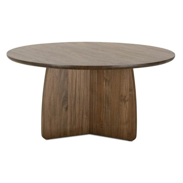 Rowe Furniture Nova Round Teak Wood Dining Table