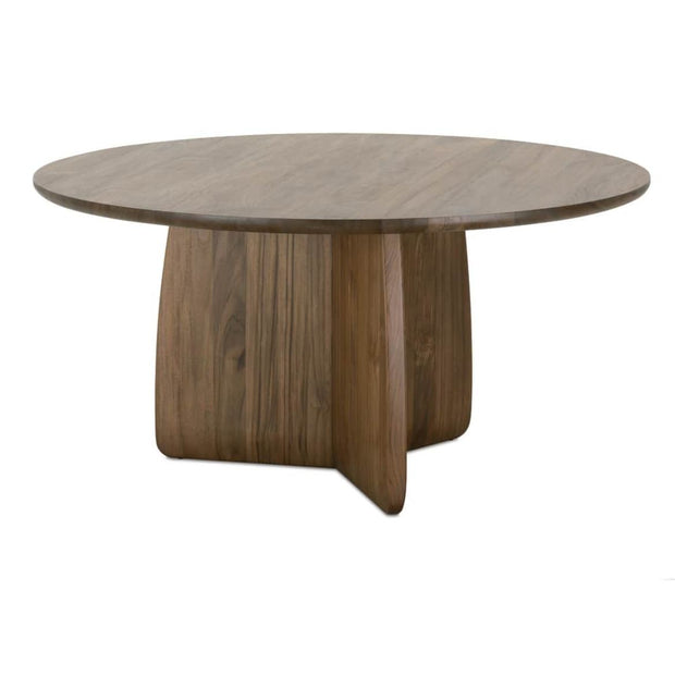 Rowe Furniture Nova Round Teak Wood Dining Table