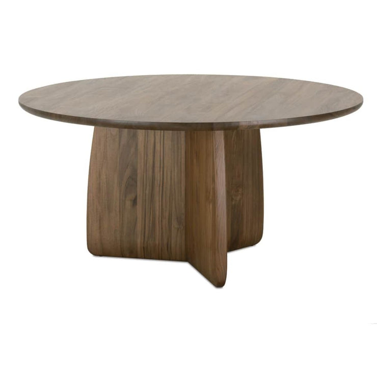 Rowe Furniture Nova Round Teak Wood Dining Table