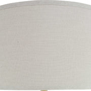 Uttermost Vilminore Charcoal Gray Glass Table Lamp With Light Beige Shade