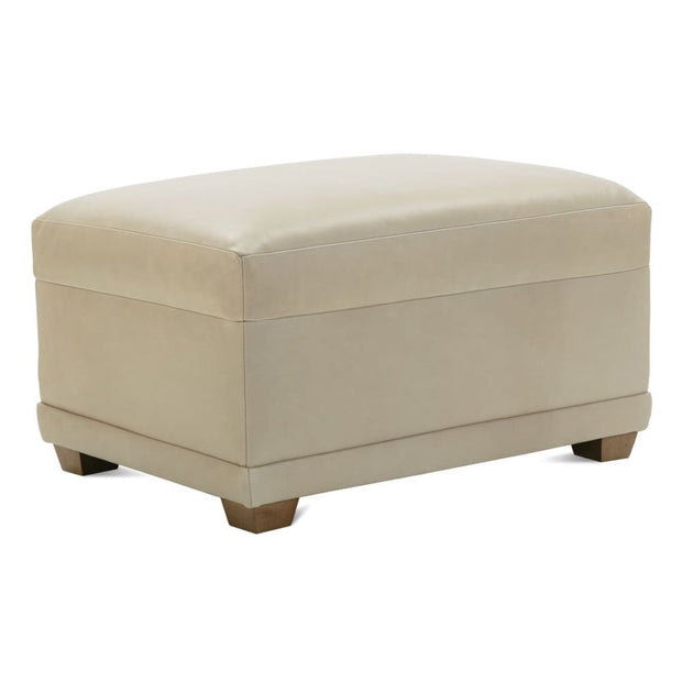 Rowe Furniture Sylvie Bespoke Leather Ottoman ~ Available To Custom Order In 13 Different Leathers