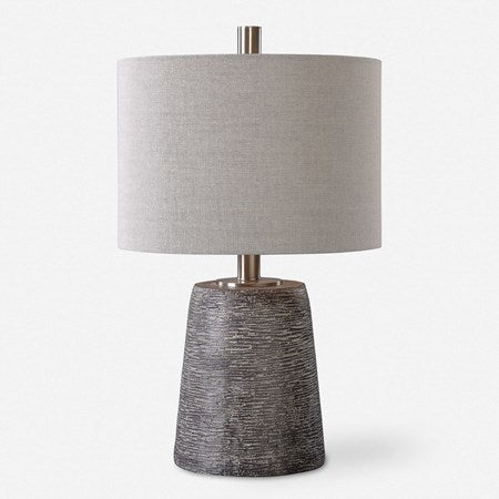 Uttermost Duron Table Lamp With Beige Linen Shade